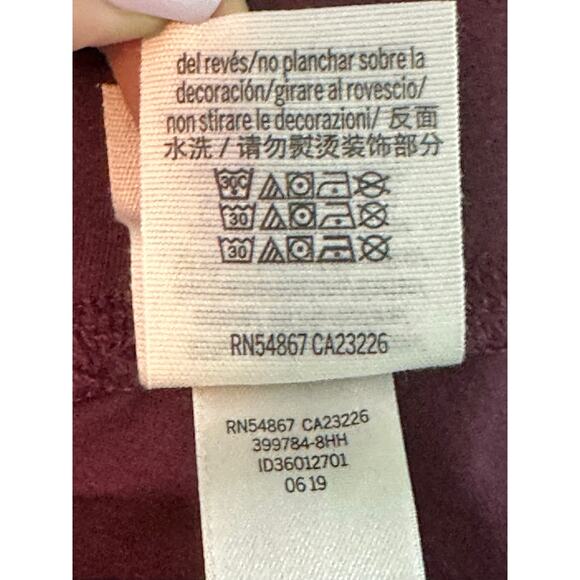 Pink by Victoria Secret burgundy leggings size XS - Picture 5 of 10